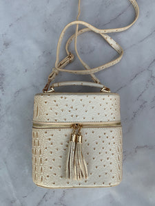 Clementine Handbag - Cream/Tan