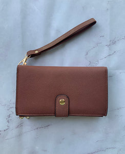 Daphne - Cognac - Wristlet Wallet