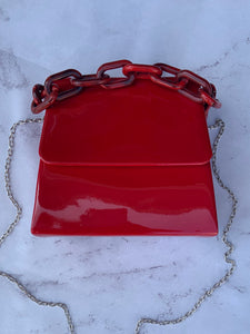 Colette Handbag - Red Patent