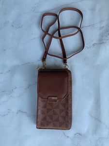 Aidy - Cognac - Wallet on a Strap