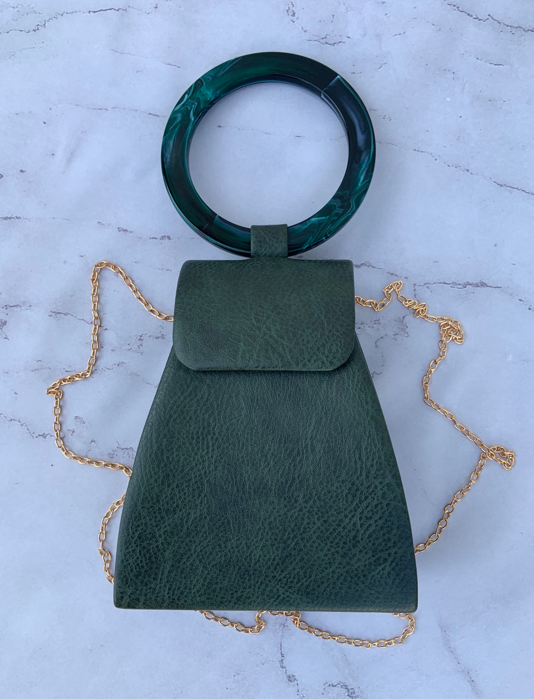 Janette Handbag - Hunter Green