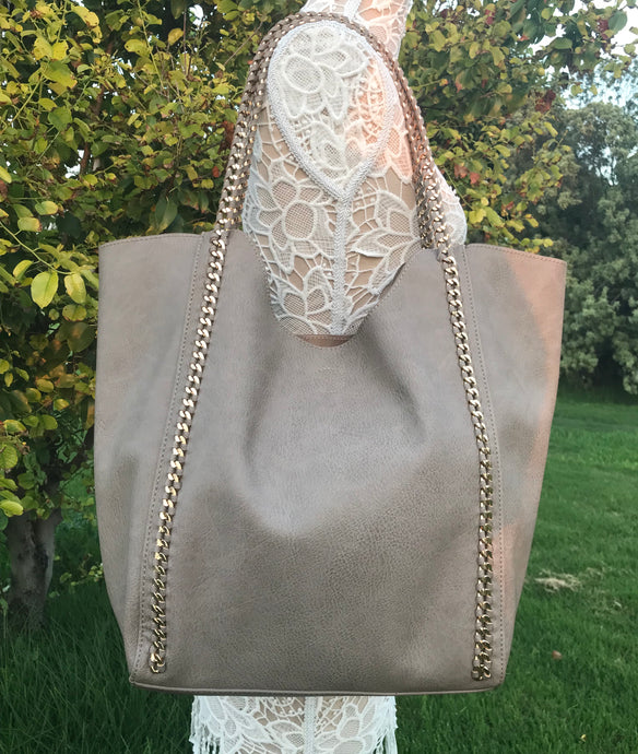 Chantal Handbag - Taupe