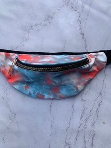 Iggy  Fanny Pack - Blue/Salmon