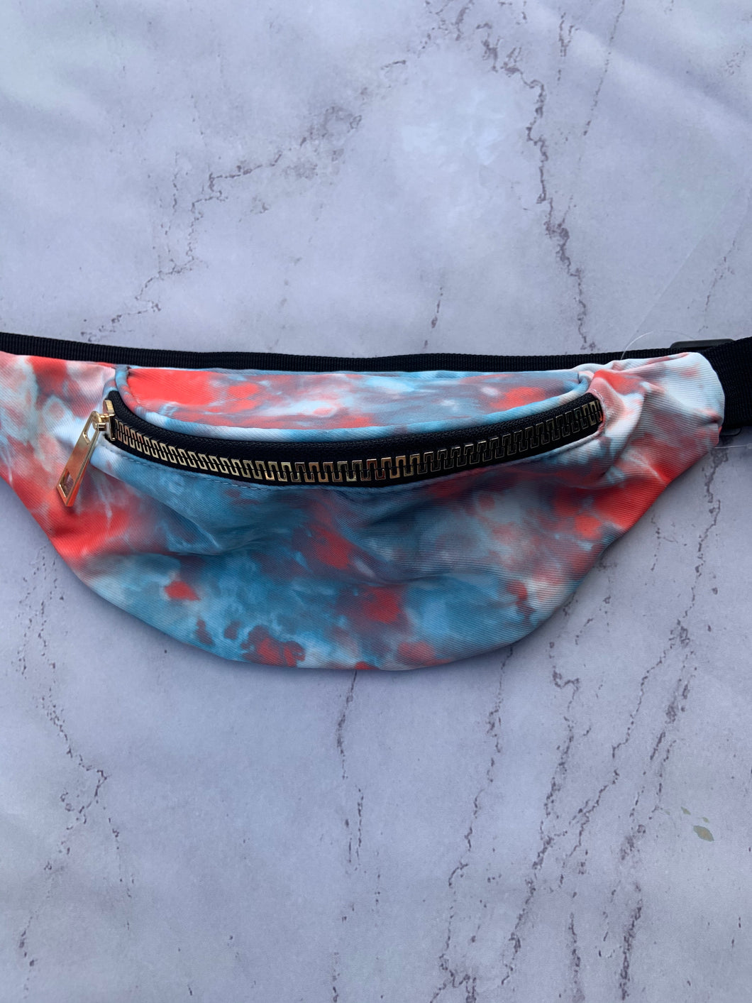 Iggy  Fanny Pack - Blue/Salmon