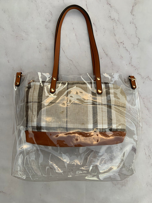 Annie Handbag - Duo - Tan Plaid