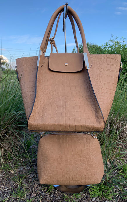 Heather Handbag and Crossbody Bag - Tan